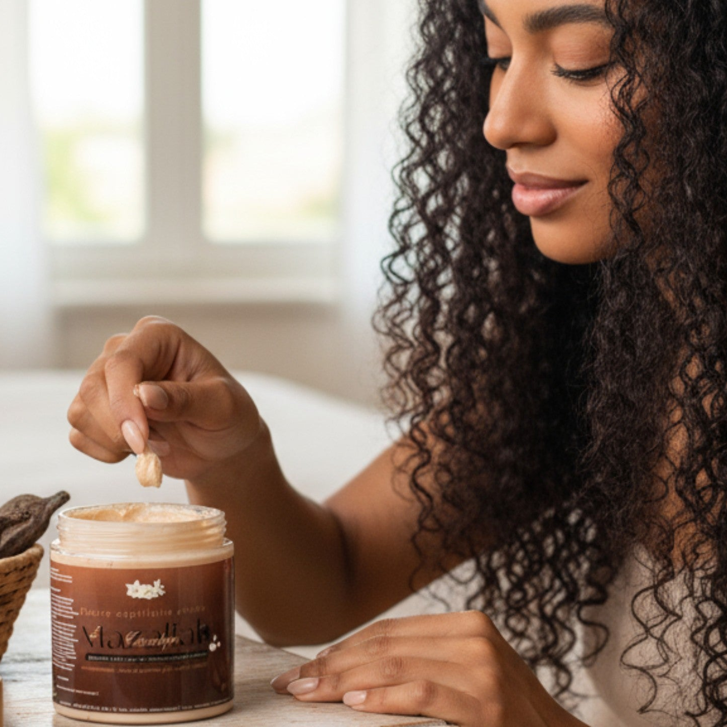 Crème chantilly au chébé — Hydratation scellée, définition parfaite