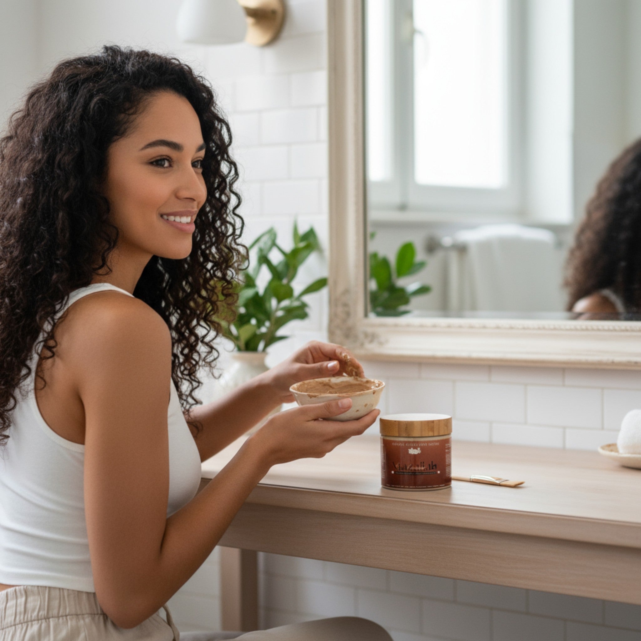 Masque capillaire chébé — Nourrit en profondeur, facilite le démêlage